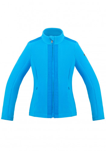 Children's girls sweatshirt Poivre Blanc W21-1702-JRGL Micro Fleece Jacket diva blue
